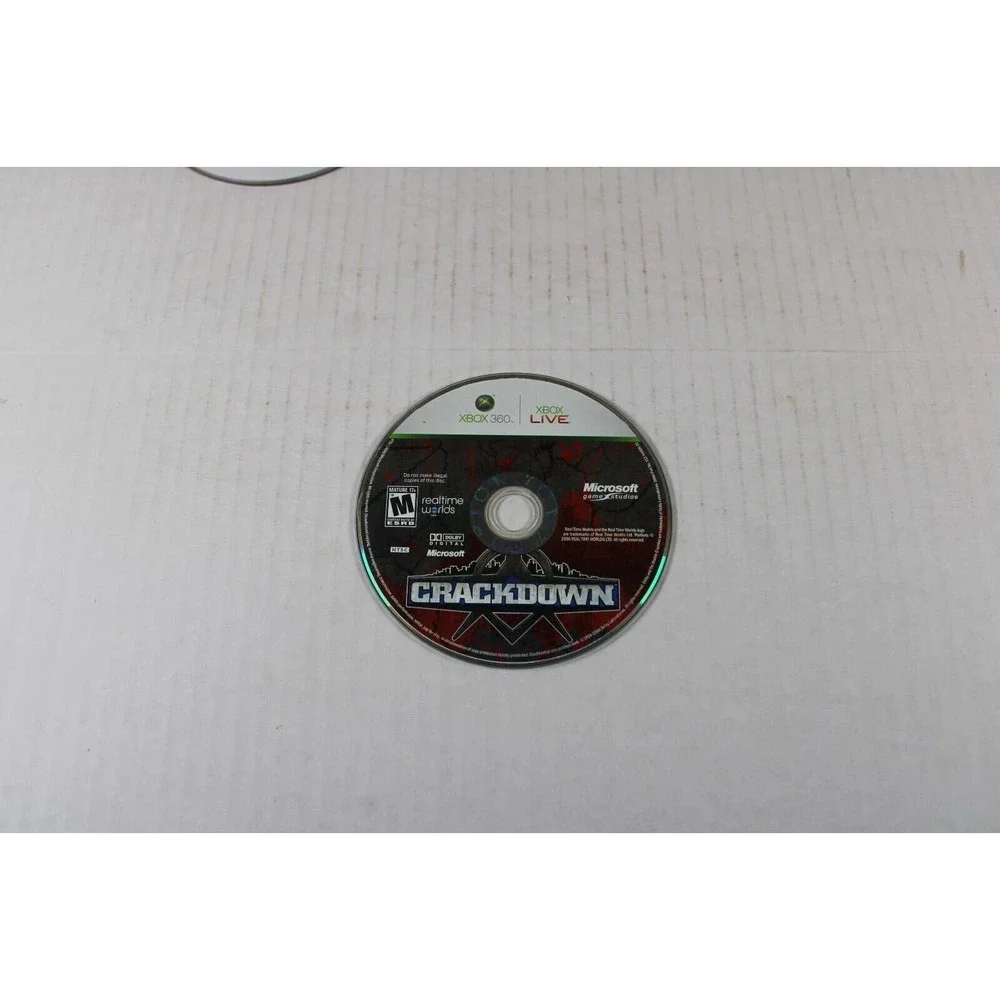 Crackdown (Microsoft Xbox 360, 2007) Authentic, game cart only, tested/works